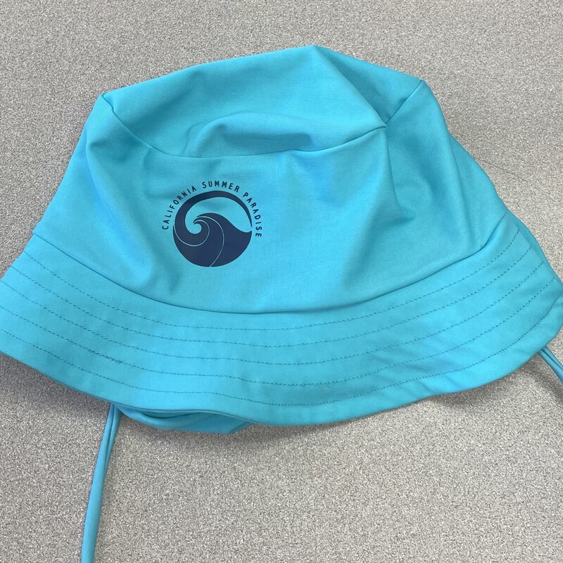 California Summer Hat, with Chin Tie,Teal, Size: 1-3Y