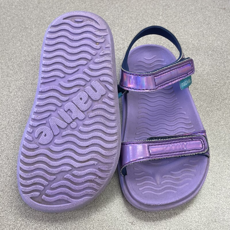 Native Charley Sandals, Purple, Size: 7T