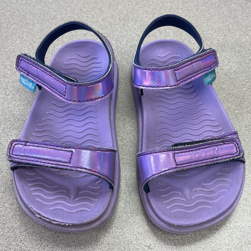Native Charley Sandals, Purple, Size: 7T