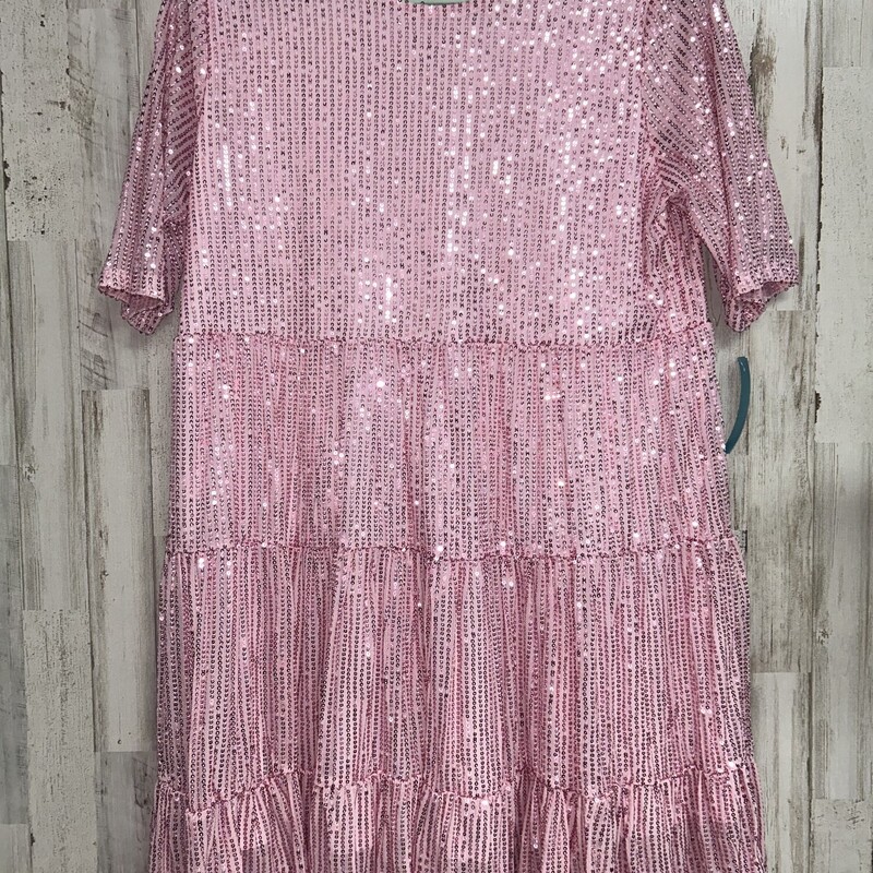 M Pink Sequin Dress