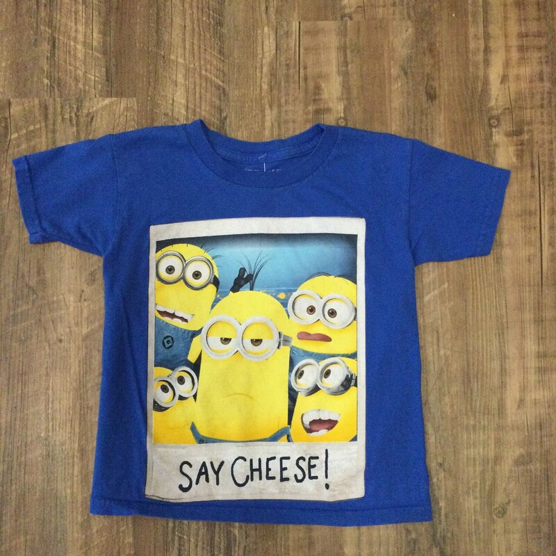 Despicable Me Cheese Tee, Navy, Size: 4 Toddler