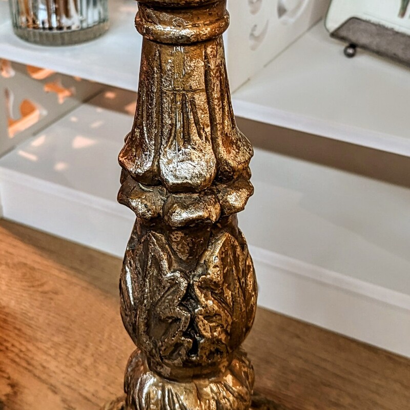 Ornate Gold Pillar Candleholder
Gold
Size: 5 x 13H