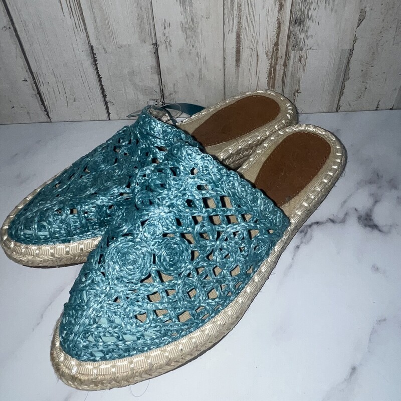 A7.5 Blue Woven Sandals, Blue, Size: Shoes A7.5