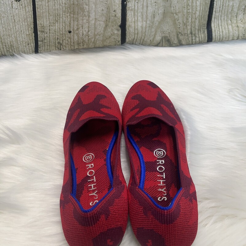 Rothy, Red Camo, Size: 8 1/2
