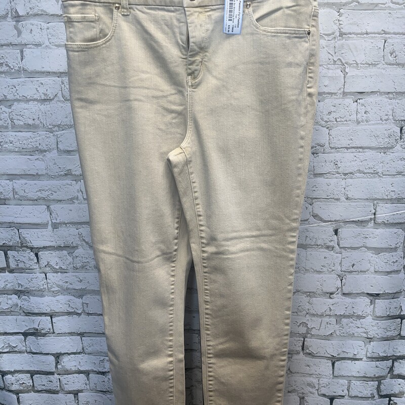 Chicos So Slimming Grankl, Tan, Size: 1.5