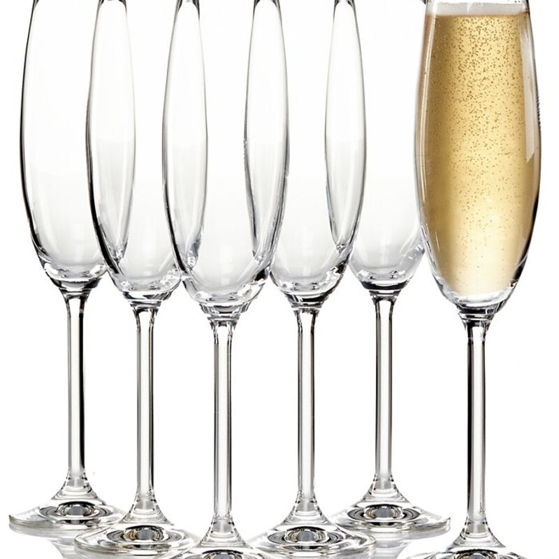 Set of 6 Lenox Tuscany Champagne Flutes
Clear
Size: 2.5 x 10.75 H
Original box included