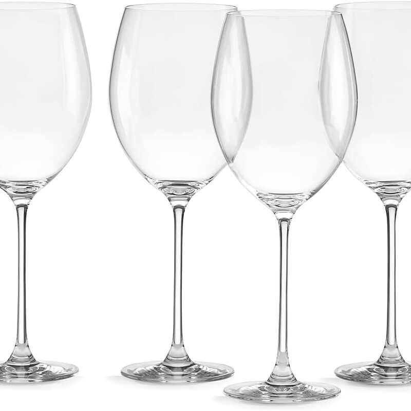 Set of 4 Lenox Grand Bordeaux Wine Glasses
Clear
Size: 4 x 10.75 H
Original box included