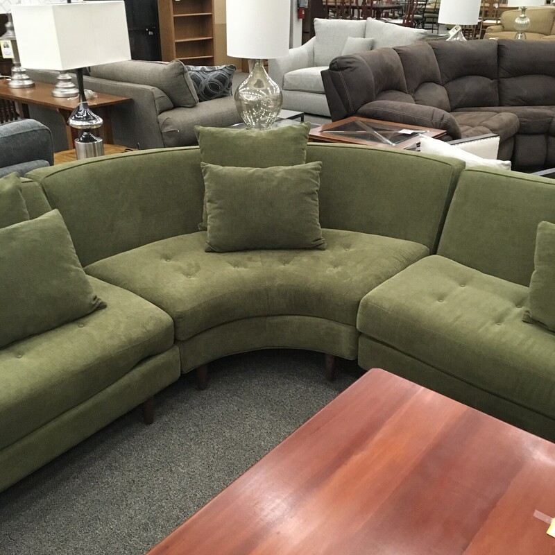 3pc Olive Green Sectional