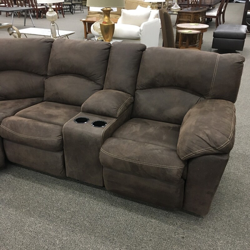 Brown Reclining Sectional