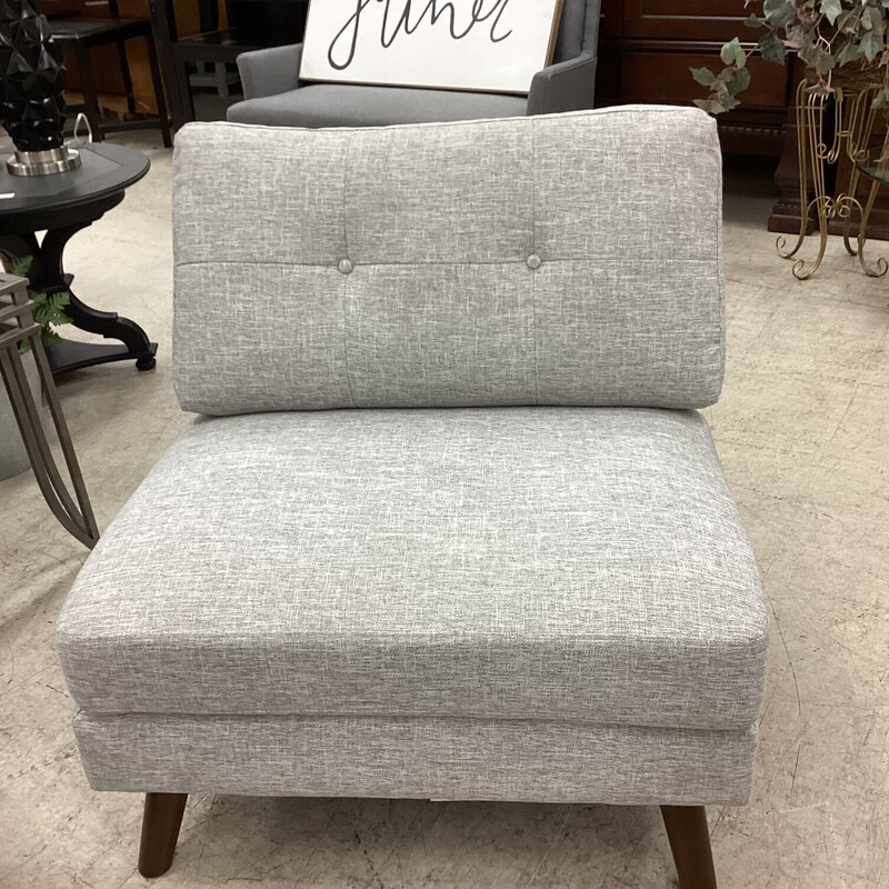 Fabric Wood Legs Chair, Gray, Coaster<br />
32 in Wide