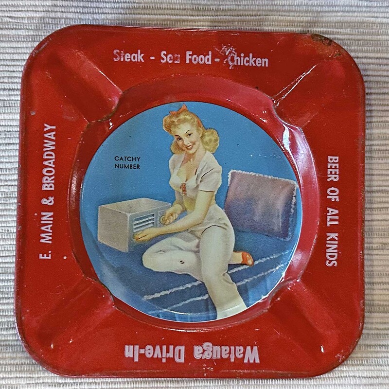 1950s Metal Wagner Drive In Ashtray
4 In Square