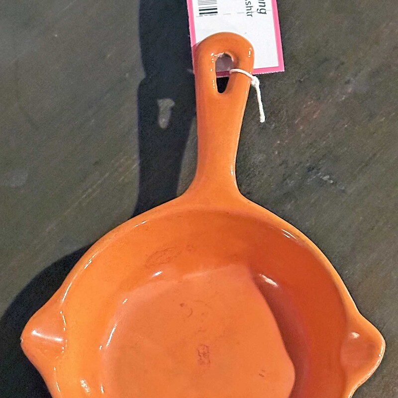 Orange Iron Fry Pan Ashtr
