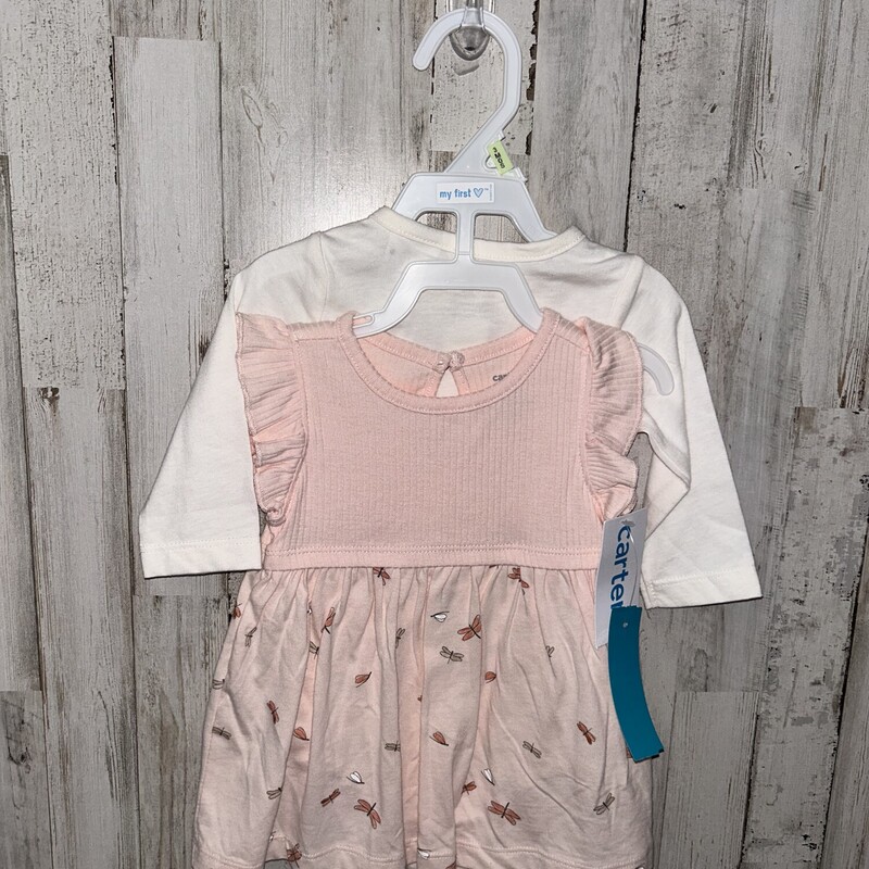 NEW 3M Pink Dress 2pc Set, Pink, Size: Girl NB-3m