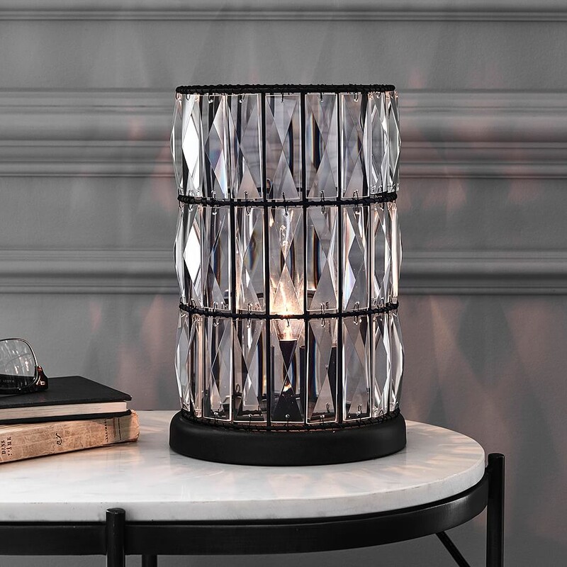 Pottery Barn Adeline Crystal Upright Lamp
Clear Black Size: 7 x 11H
Retails: $179.00