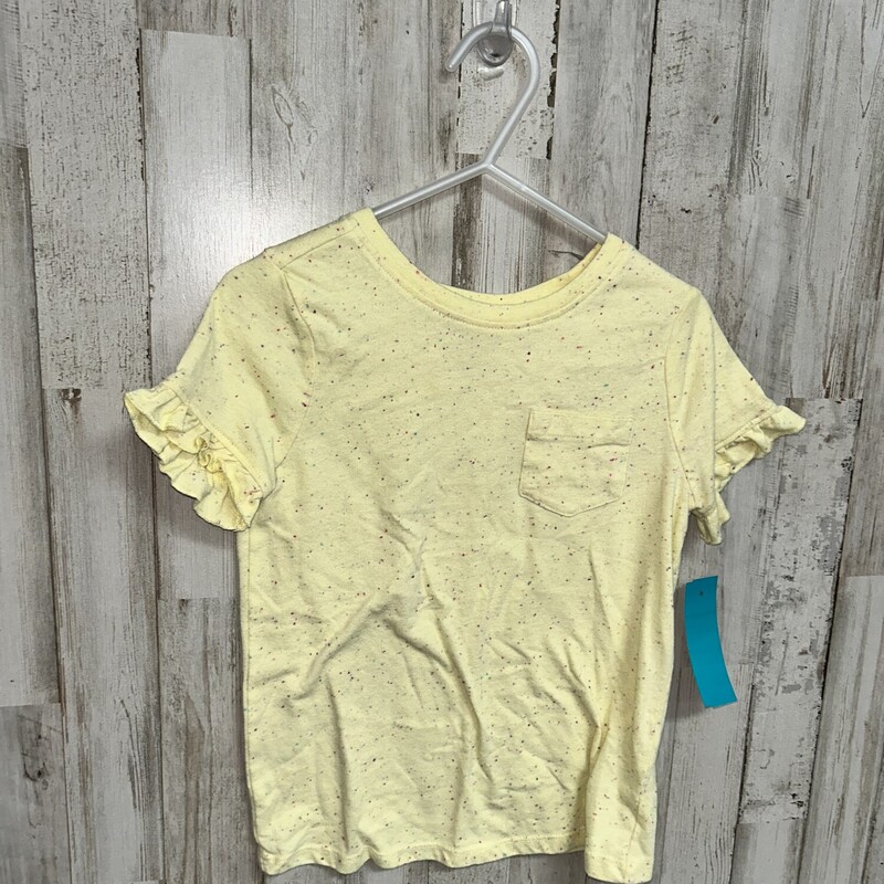 4T Yellow Dotted Tee, Yellow, Size: Girl 4T