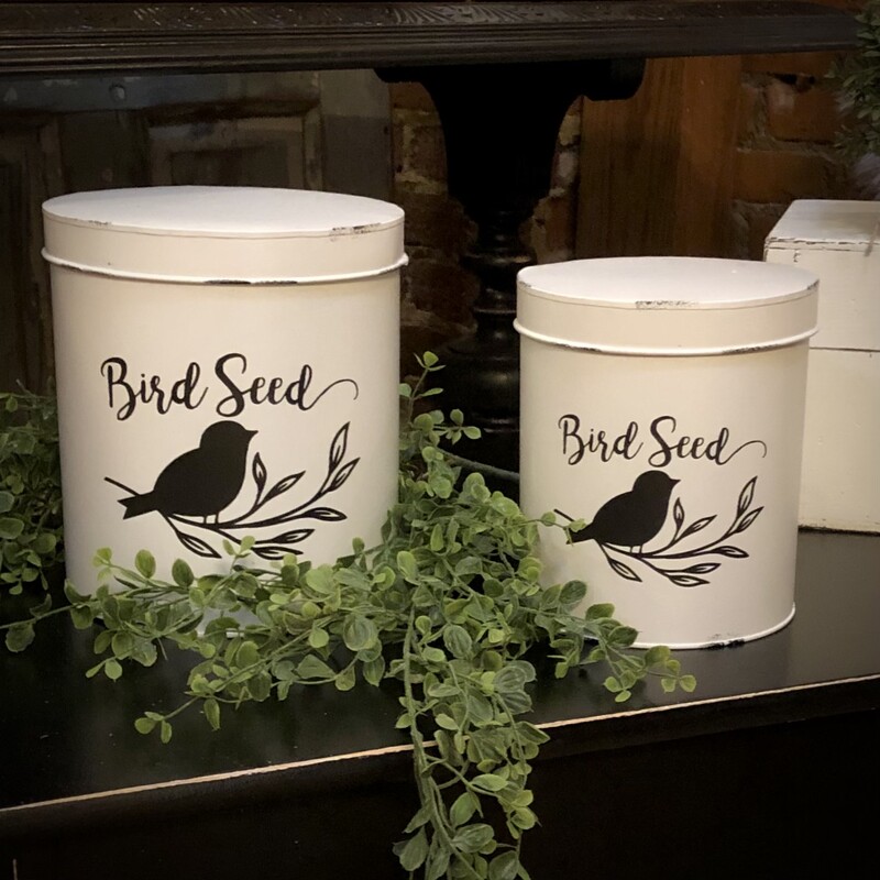 Sm Bird Seed Container
Available in two sizes:  8.5 H x 8 W  and 7.5 H x 6.5 W

Bird seed containers are like magical treasure chests for our feathered friends! Picture them as whimsical cauldrons brimming with seeds of delight. Each container is a gateway to a bird paradise, promising a feast fit for a beak-bonanza!