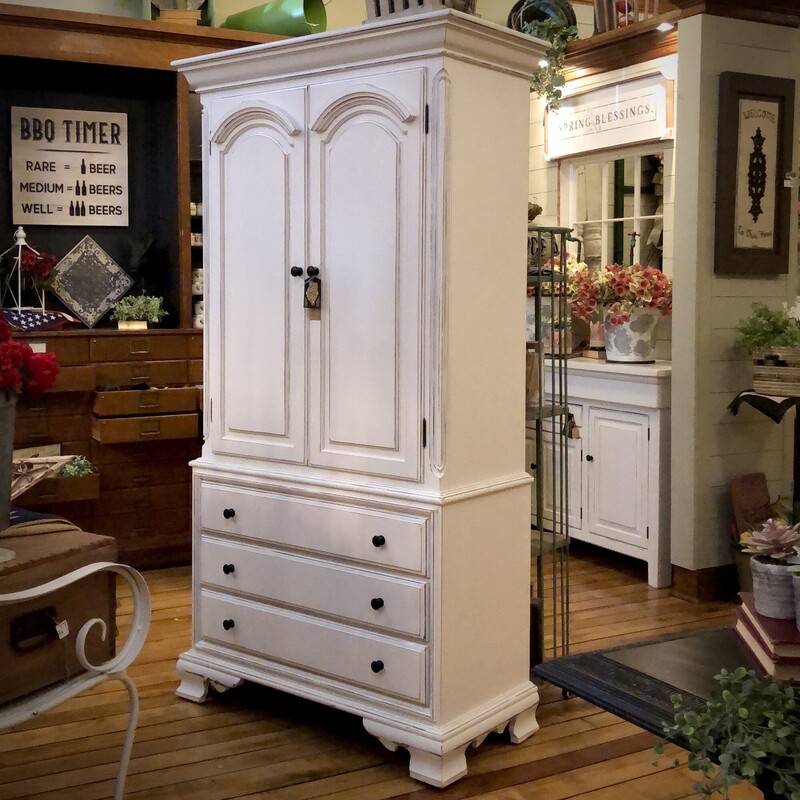 Cherry 6 Drawer Armoire