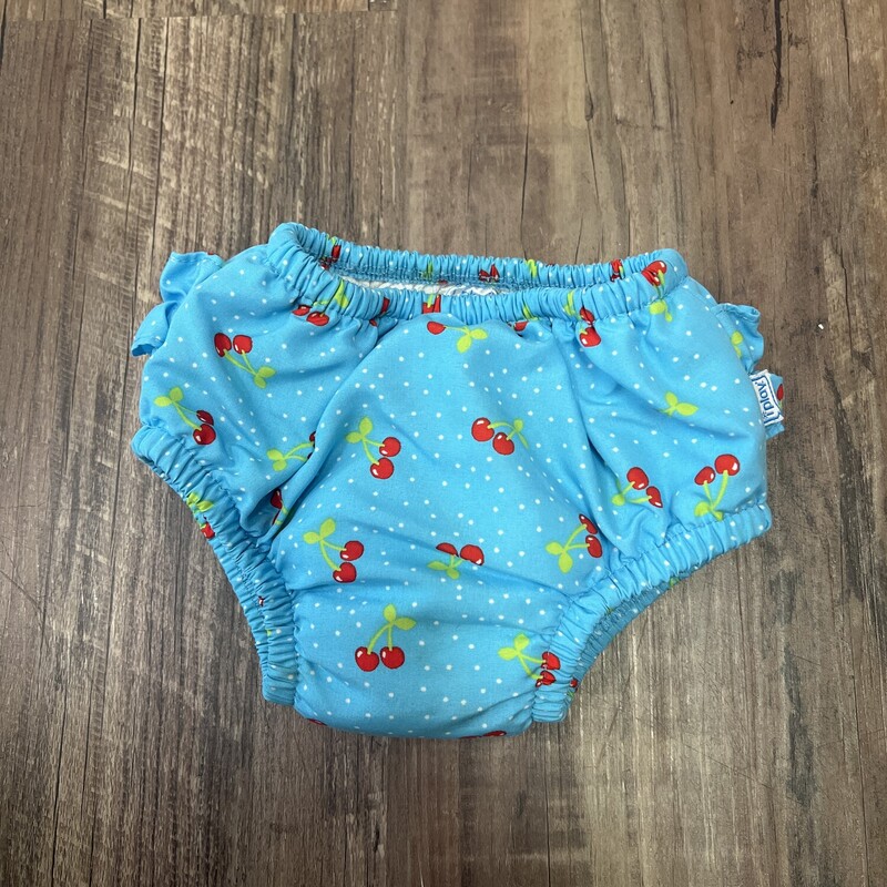 Iplay Cherry Swim Diaper, Blue, Size: Baby 12-18