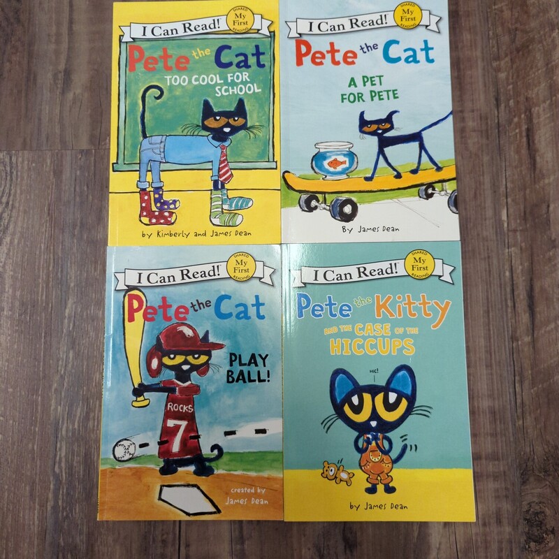 Pete The Cat 4pk Easy Rea, Blue, Size: Book