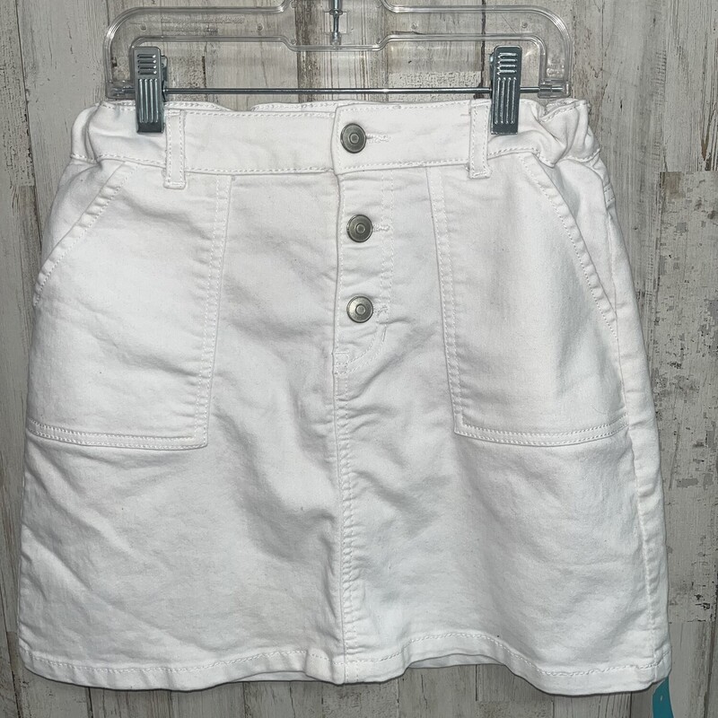 14/16 White Denim Skirt