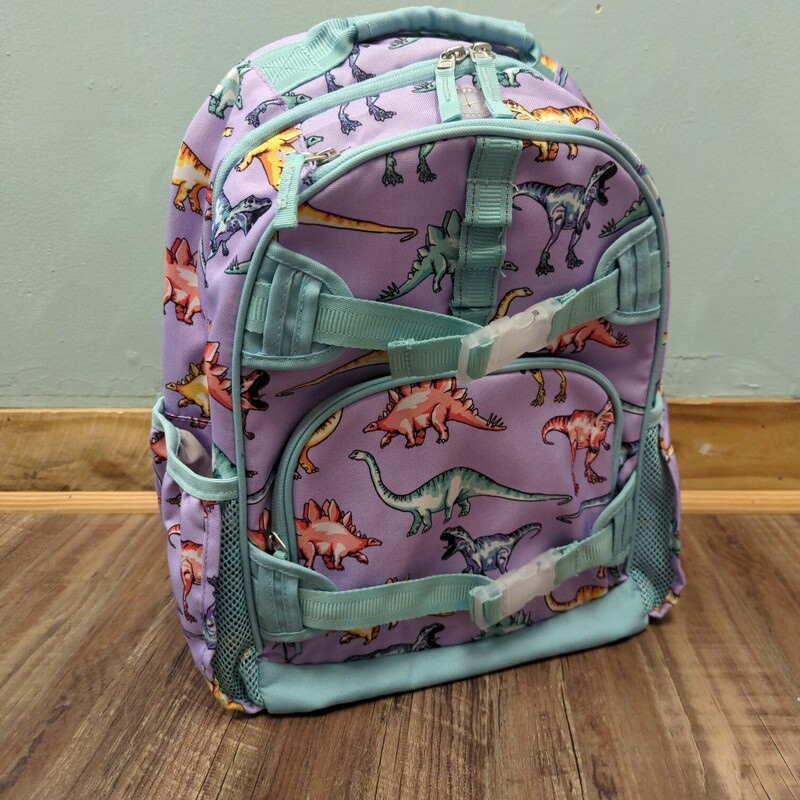 PotteryBarn Dino Backpack, Lavender, Size: Bags