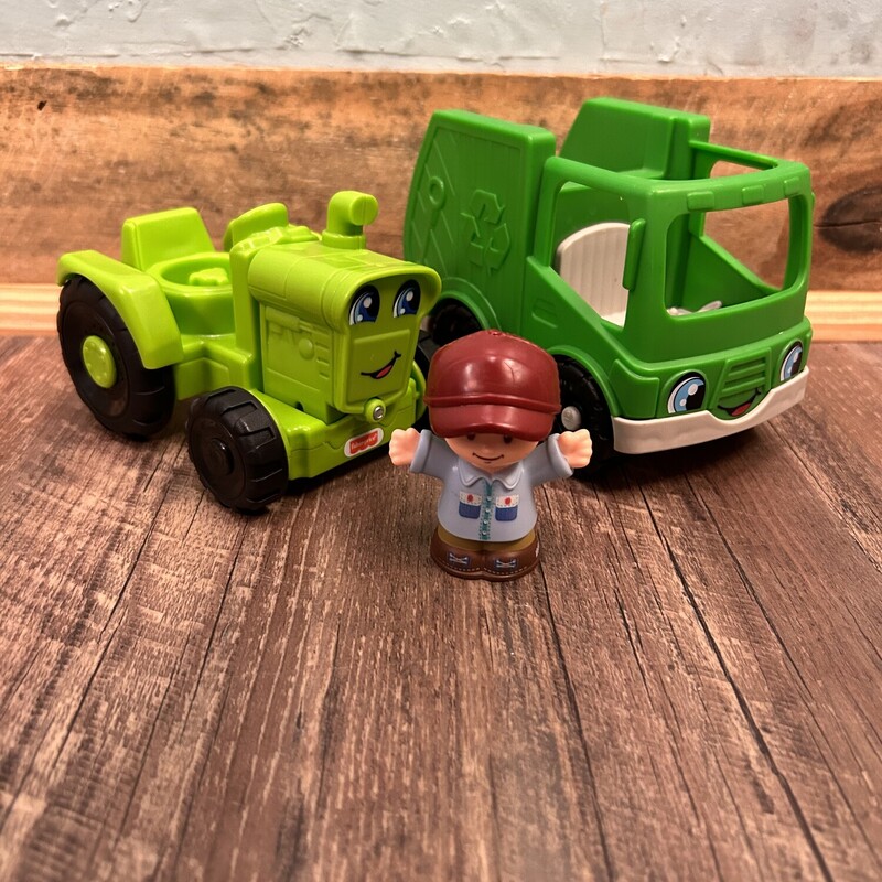 Little People Tractor/Rec, Green, Size: Little Ppl