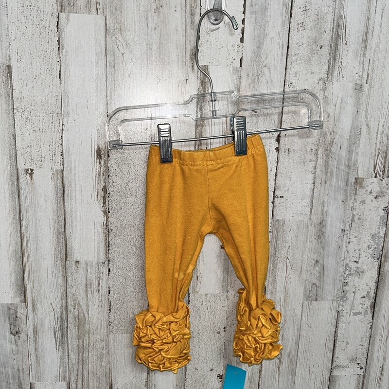 3M Yellow Ruffle Pants, Yellow, Size: Girl NB-3m