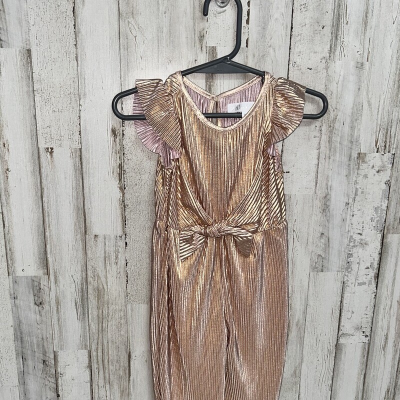 3/6M Pink/Gold Pleated Ju