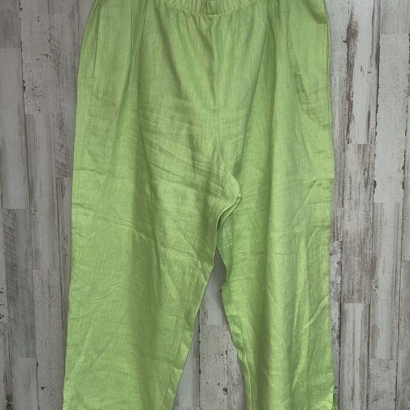 XL Lime Green Linen Pants