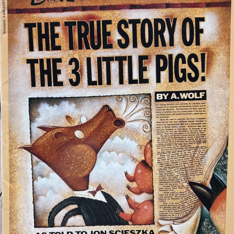 The True Story Of The 3 Little Pigs!
 Multi, Size: Paperback