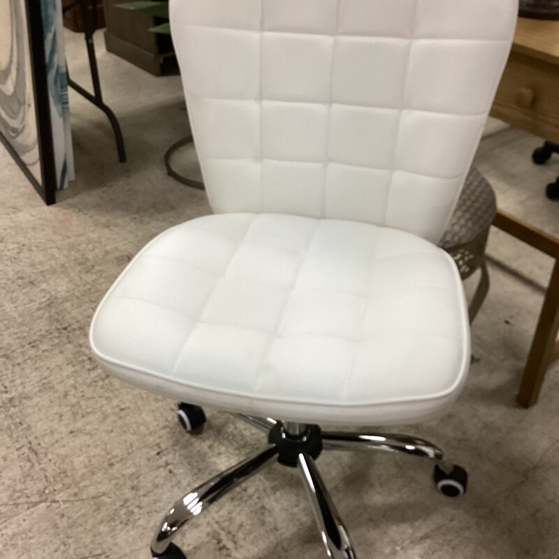 White Task Chair