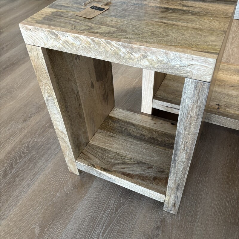 Agora Side Table
Natural Mangowood
Size: 18 W X 14 D X 24 H In