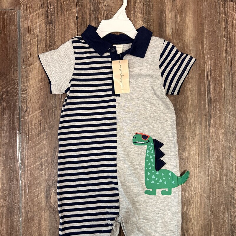 First Impressions DinoNEW, Gray, Size: Baby 24m