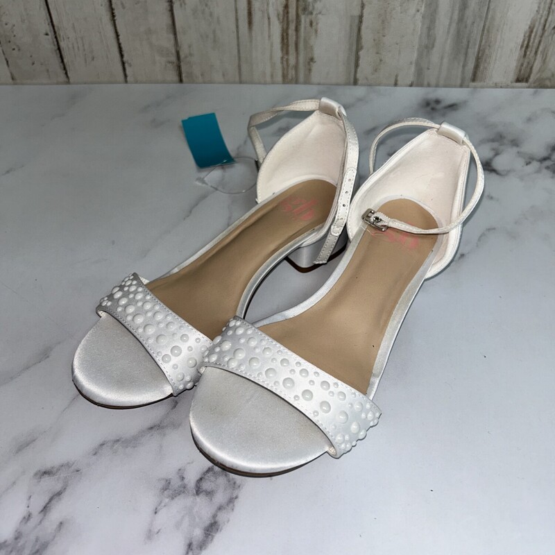 Y2 White Pearl Heels, White, Size: Shoes Y2