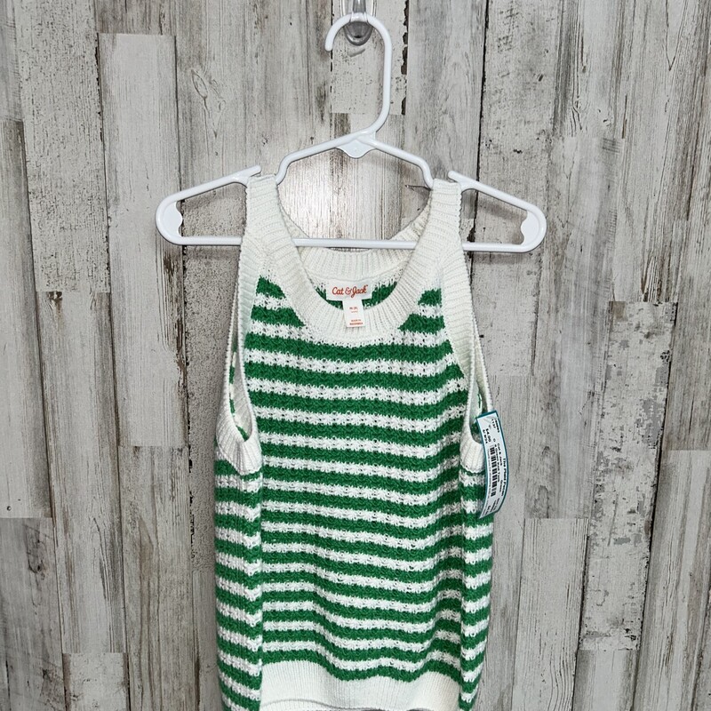 8 Green Knit Tank, Green, Size: Girl 7/8