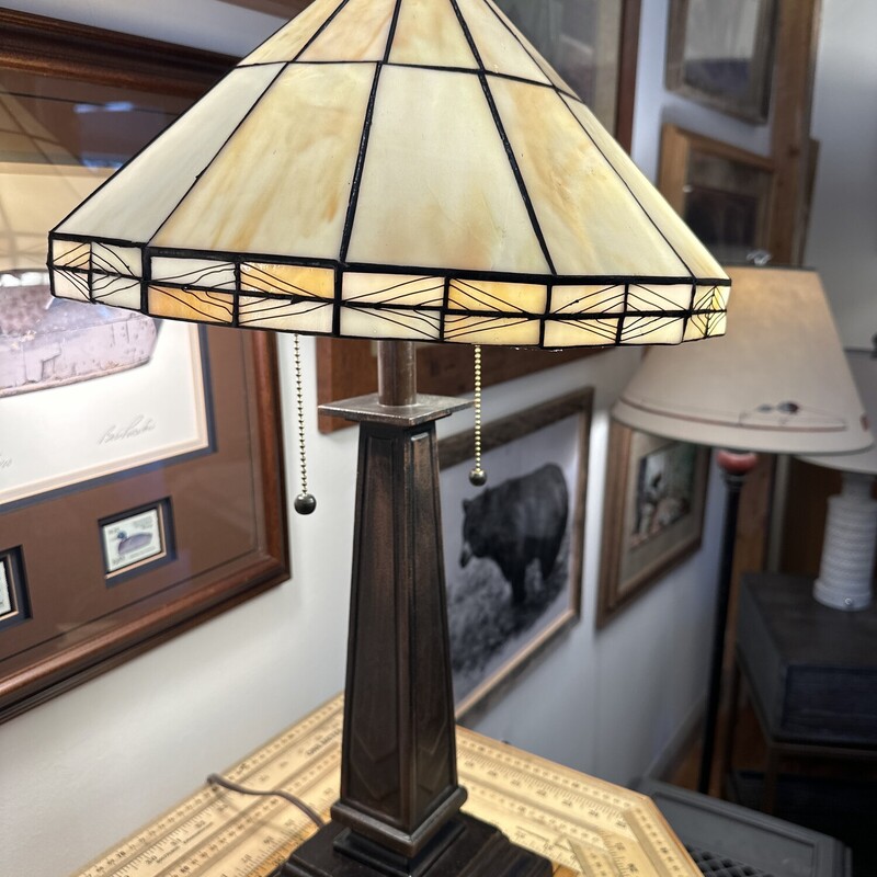 Mission Style Iron Lamp

Size: 27Tx16W