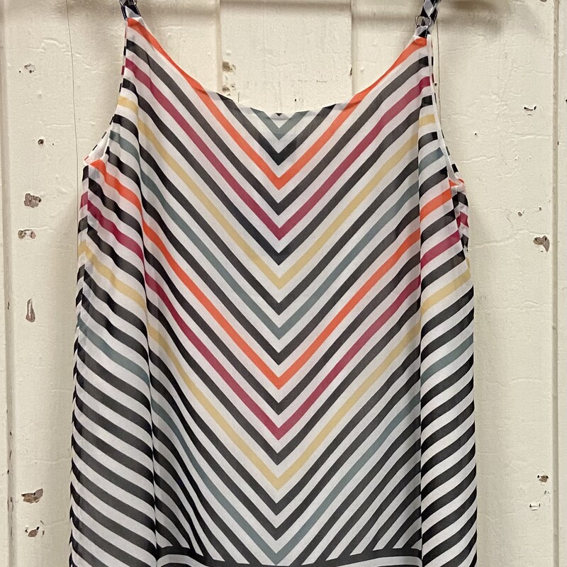 Wht/gr/or/blk Stripe Cami
Wt/gy/or
Size: S/M