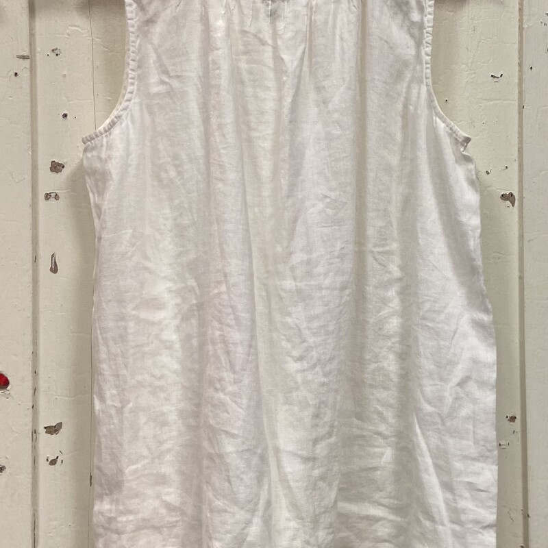 Off White Linen Slvless<br />
Off Whit<br />
Size: XL