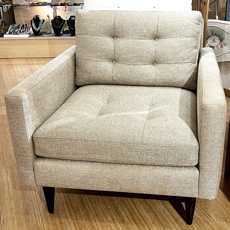 Chair Accent, Crate & Barrel, Grey, Size: 36x36x32