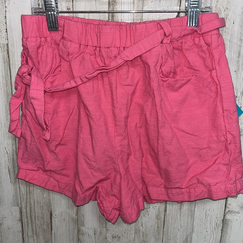 10/12 Pink Tie Shorts, Pink, Size: Girl 10 Up