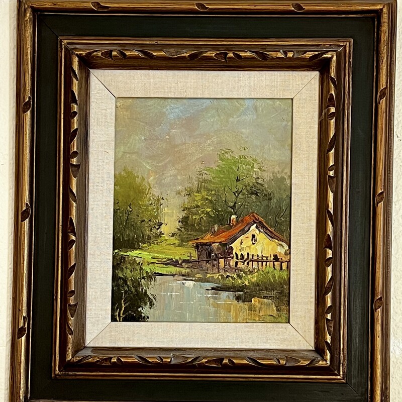 Painting House By Stream
Size: 16x18