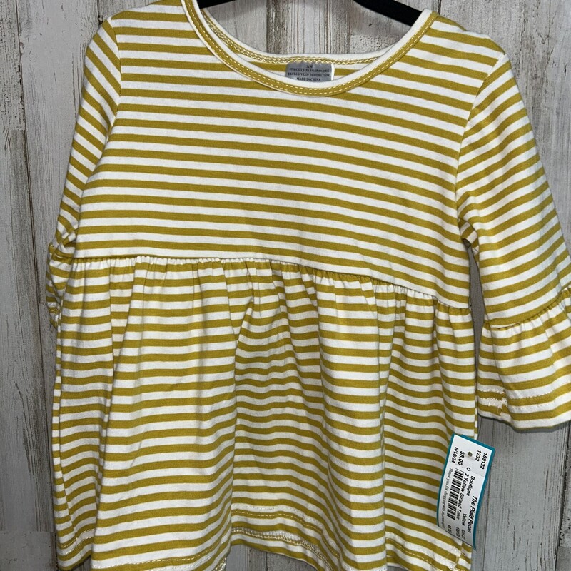 2 Yellow Striped Tunic, Yellow, Size: Girl 2T