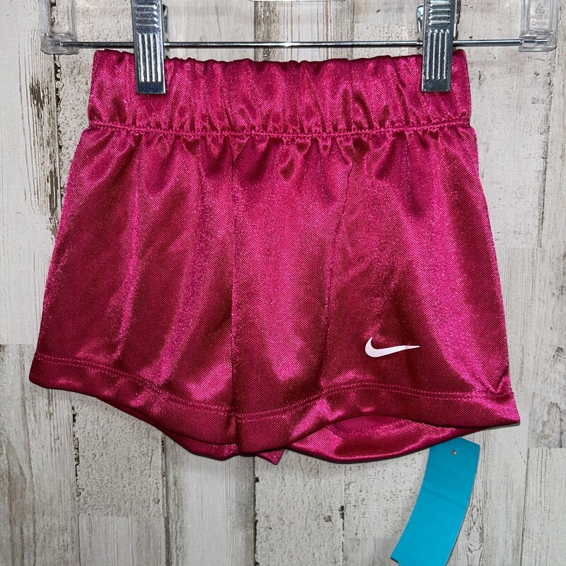 2T Hot Pink Shorts, Pink, Size: Girl 2T