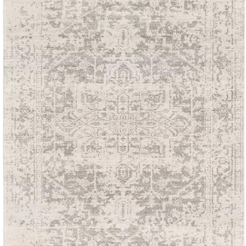 Surya Harput Rug
Gray Cream Size: 7'10 x 10'3
Machine-made rug
Pile height: .38
Retails: $700