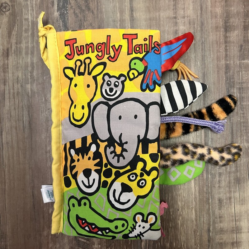 Jungly Tails Softbook, Yellow, Size: Book