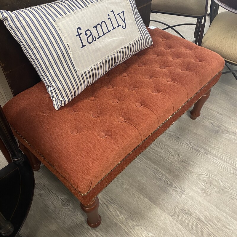 Orange End Of Bed Table