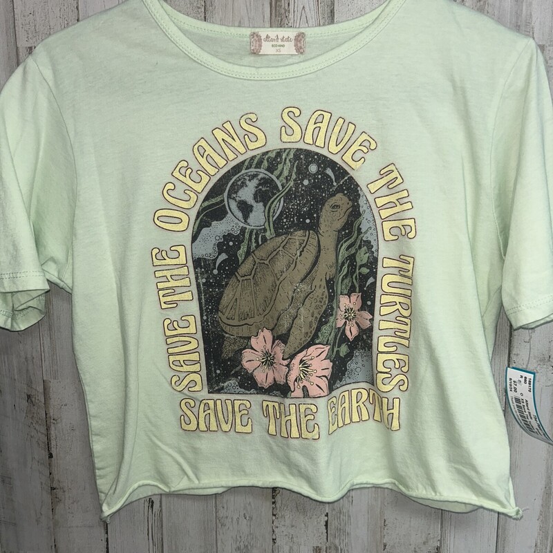 XS Save The Turtles Tee, Green, Size: Ladies XS