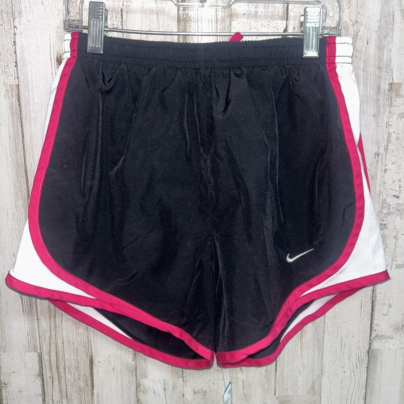 XS Black/Pink Logo Shorts, Black, Size: Ladies XS