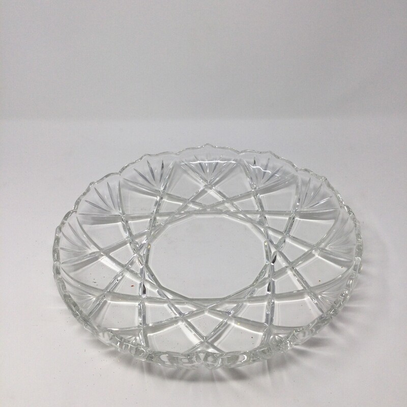 Mikasa Platter, Clear, Size: 12in