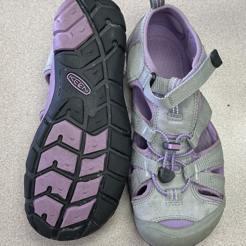 Keens Sandals, Grey/Purple, Size: 3Y